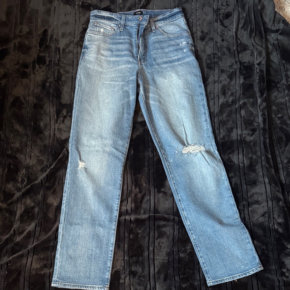 Express Modern Straight High-rise pants.